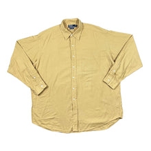 Load image into Gallery viewer, Early 00's POLO RALPH LAUREN "Lowell Sport" Dusty Yellow Beige Cotton Long Sleeve Shirt