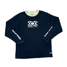 Load image into Gallery viewer, Early 00's ONFIRE "Racing Corp" Graphic Spellout Skater Motorsports Reversible Sweatshirt