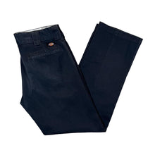 Load image into Gallery viewer, DICKIES "Slim Straight" Classic Black Skater Workwear Trousers
