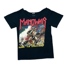 Load image into Gallery viewer, MANOWAR "Hail To England" Power Heavy Metal Band Reworked Cutoff Neck T-Shirt