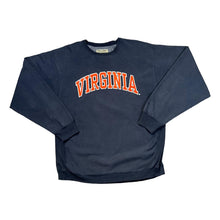 Load image into Gallery viewer, Vintage Steve & Barry's VIRGINIA Embroidered College Spellout Heavy Cotton Crewneck Sweatshirt