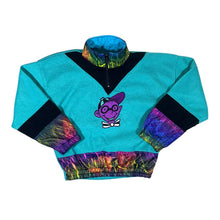 Load image into Gallery viewer, Vintage 90's Crazy Abstract Colour Block 1/4 Zip Pullover Fleece Sweatshirt