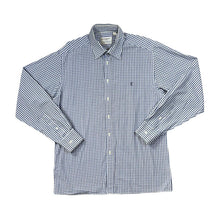 Load image into Gallery viewer, Vintage YVES SAINT LAURENT YSL Embroidered Mini Logo Check Long Sleeve Cotton Shirt