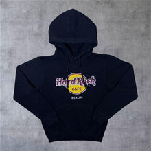 Load image into Gallery viewer, Hard Rock Cafe "Berlin" Classic Souvenir Logo Graphic Black Pullover Hoodie