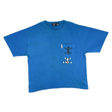 Load image into Gallery viewer, Vintage Warner Bros (1996) LOONEY TUNES Sylvester Embroidered Pocket Blue T-Shirt