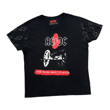 Load image into Gallery viewer, AC/DC "For Those About To Rock" Logo Spellout Graphic Hard Rock Band T-Shirt