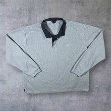 Load image into Gallery viewer, Cotton Traders Classic Mini Logo Grey Fleece Polo Sweatshirt