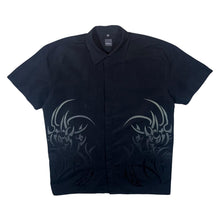 Load image into Gallery viewer, Early 00's Casa Blanca Gothic Y2K Tribal Graphic Black Short Sleeve Shirt