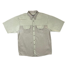 Load image into Gallery viewer, Vintage HIPPO CREEK Explorer Wear Beige Brown Cotton Short Sleeve Safari Utility Shirt