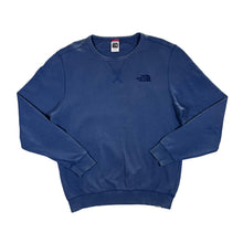 Load image into Gallery viewer, THE NORTH FACE TNF Classic Embroidered Mini Logo Blue Crewneck Sweatshirt