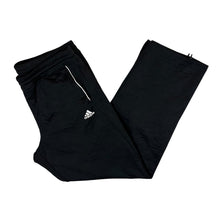 Load image into Gallery viewer, ADIDAS Classic Mini Logo Black Open Leg Sports Tracksuit Bottoms