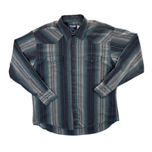 Load image into Gallery viewer, Vintage Wrangler Cowboy Cut Regular Fit Western Check X-Long Tails Long Sleeve Popper Shirt