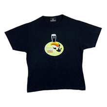 Load image into Gallery viewer, Early 00's GUINNESS "Brewed In Dublin" Toucan Mascot Logo Graphic Black T-Shirt