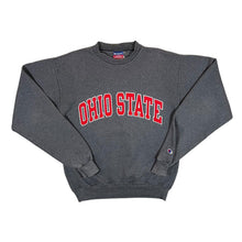 Load image into Gallery viewer, Champion OHIO STATE Buckeyes College Embroidered Spellout Graphic Grey Sweatshirt