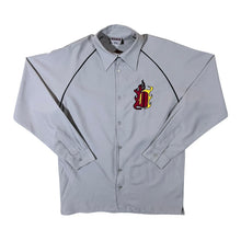 Load image into Gallery viewer, Early 00's Dognose Embroidered Y2K Grey Polyester Long Sleeve Shirt