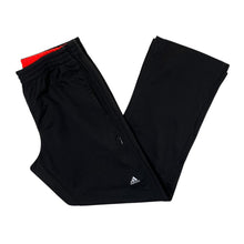 Load image into Gallery viewer, ADIDAS Classic Three Stripe Black Straight Cuff Tracksuit Bottoms