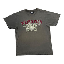 Load image into Gallery viewer, WEIRD FISH "Rugged Wear" Embroidered Spellout Graphic Faded T-Shirt