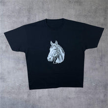Load image into Gallery viewer, Target Transfers (1995) Horse Portrait Animal Nature Wildlife Graphic T-Shirt