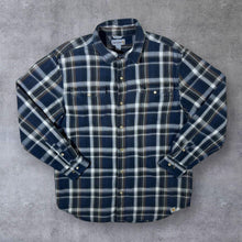 Load image into Gallery viewer, Early 00's Carhartt "Relaxed Fit" Plaid Check Popper Long Sleeve Flannel Shirt
