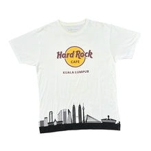 Load image into Gallery viewer, HARD ROCK CAFE "Kuala Lumpur" Skyline Silhouette Souvenir Logo Spellout Graphic T-Shirt
