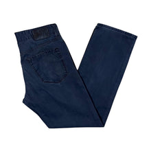 Load image into Gallery viewer, BOSS HUGO BOSS Classic Faded Navy Straight Leg Cotton Trousers