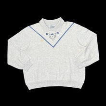 Load image into Gallery viewer, Vintage 90’s TRADITION COUNTRY COLLECTION Embroidered Floral Flower Collared Sweatshirt