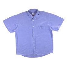 Load image into Gallery viewer, Vintage Lacoste Classic Blue Pocket Logo Short Sleeve Button-Up Cotton Shirt