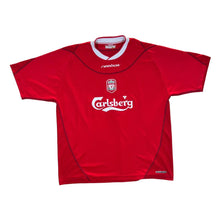 Load image into Gallery viewer, Reebok LIVERPOOL FC 2002/2004 Carlsberg Red Home Football Shirt