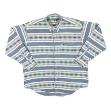 Load image into Gallery viewer, Vintage 90's ESPRIT MEN Multi Striped Patterned Long Sleeve Button-Up Flannel Shirt