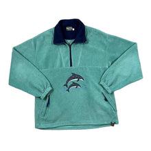 Load image into Gallery viewer, Vintage 90's SHIRE CLASSICS Embroidered Dolphin Nature 1/4 Zip Pullover Fleece Sweatshirt