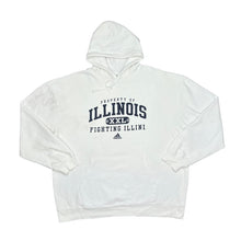 Load image into Gallery viewer, Vintage ADIDAS NCAA "Illinois Fighting Illini" College Logo Spellout Graphic Pullover Hoodie