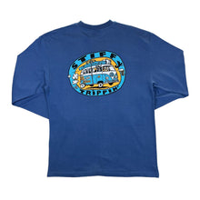 Load image into Gallery viewer, STIFFY "Stiffy Trippin" Surfer Skater Logo Spellout Graphic Blue Long Sleeve T-Shirt