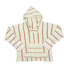 Load image into Gallery viewer, Vintage MOLINA Multi Striped Mexican Baja Surfer Hippy Pullover Hoodie
