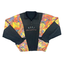 Load image into Gallery viewer, Vintage 90's BEST COMPANY Embroidered Crazy Abstract Patterned 1/4 Zip Fleece Sweatshirt