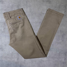 Load image into Gallery viewer, Carhartt "Sid Pant" Classic Beige Skater Slim Fit Chino Trousers