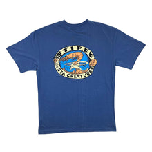 Load image into Gallery viewer, STIFFY "Sea Creatures" Surfer Skater Logo Spellout Graphic Blue T-Shirt