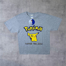 Load image into Gallery viewer, Vintage Nintendo Pokemon (1999) “Catch ‘Em All!” Pikachu Grey T-Shirt