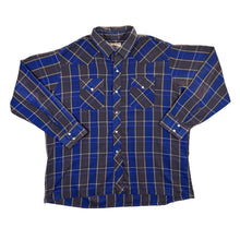 Load image into Gallery viewer, Vintage 90's RANCHER WESTERNWEAR Plaid Check Pearl Snap Popper Button Long Sleeve Cowboy Western Shirt