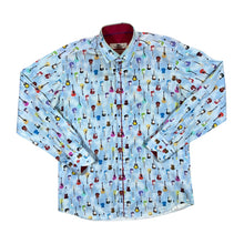 Load image into Gallery viewer, CLAUDIO LUGLI COUTURE Guitar Music Patterned Long Sleeve Cotton Shirt