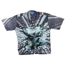 Load image into Gallery viewer, Early 00's OS5 Gothic Y2K Anime Manga Graphic Short Sleeve Shirt