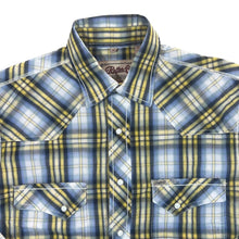 Load image into Gallery viewer, Rafter C Cowboy Western Plaid Check Popper Long Sleeve Shirt