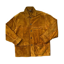Load image into Gallery viewer, Vintage 90's AKASO REAL LEATHER Genuine Heavyweight Tan Suede Leather Jacket