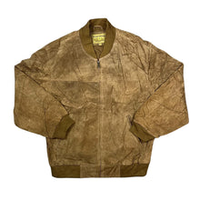 Load image into Gallery viewer, Vintage BOSTON HARBOUR Classic Brown Genuine Real Suede Leather Bomber Jacket