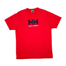 Load image into Gallery viewer, Early 00's HELLY HANSEN Classic Embroidered Big Logo Spellout Graphic Short Sleeve T-Shirt