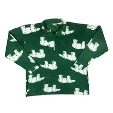 Load image into Gallery viewer, Vintage 90's PASSWORLD Polar Bear Animal Patterned 1/4 Zip Pullover Fleece Sweatshirt