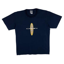 Load image into Gallery viewer, Vintage OAKLEY Software Surfboard Logo Spellout Graphic Navy T-Shirt