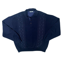 Load image into Gallery viewer, Vintage St Michael Marks & Spencer Cable Knit Collared Sweater Jumper