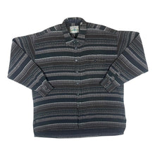 Load image into Gallery viewer, Vintage 90's MC O'NEILL Brown Black Multi Blanket Striped Long Sleeve Flannel Shirt