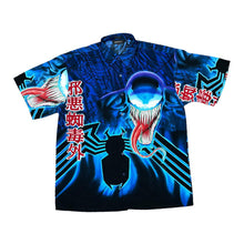 Load image into Gallery viewer, Vintage CHANGES (2000) Marvel Venom Spider-Man Villain Anti-Hero All-Over Print Graphic Polyester Shirt
