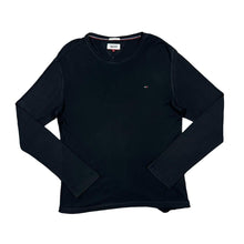 Load image into Gallery viewer, TOMMY HILFIGER DENIM Classic Embroidered Mini Logo Long Sleeve Cotton T-Shirt
